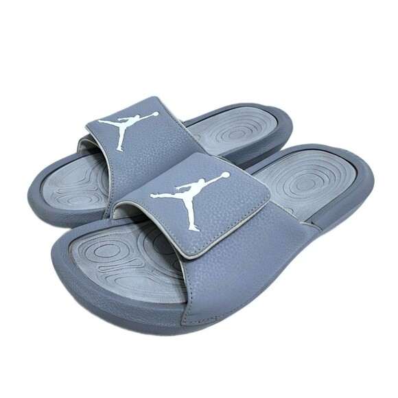 Nike Men\'s Jordan Hydro 6 Cool Grey Size 10 881473-004 Slides Sandals Beach Pool